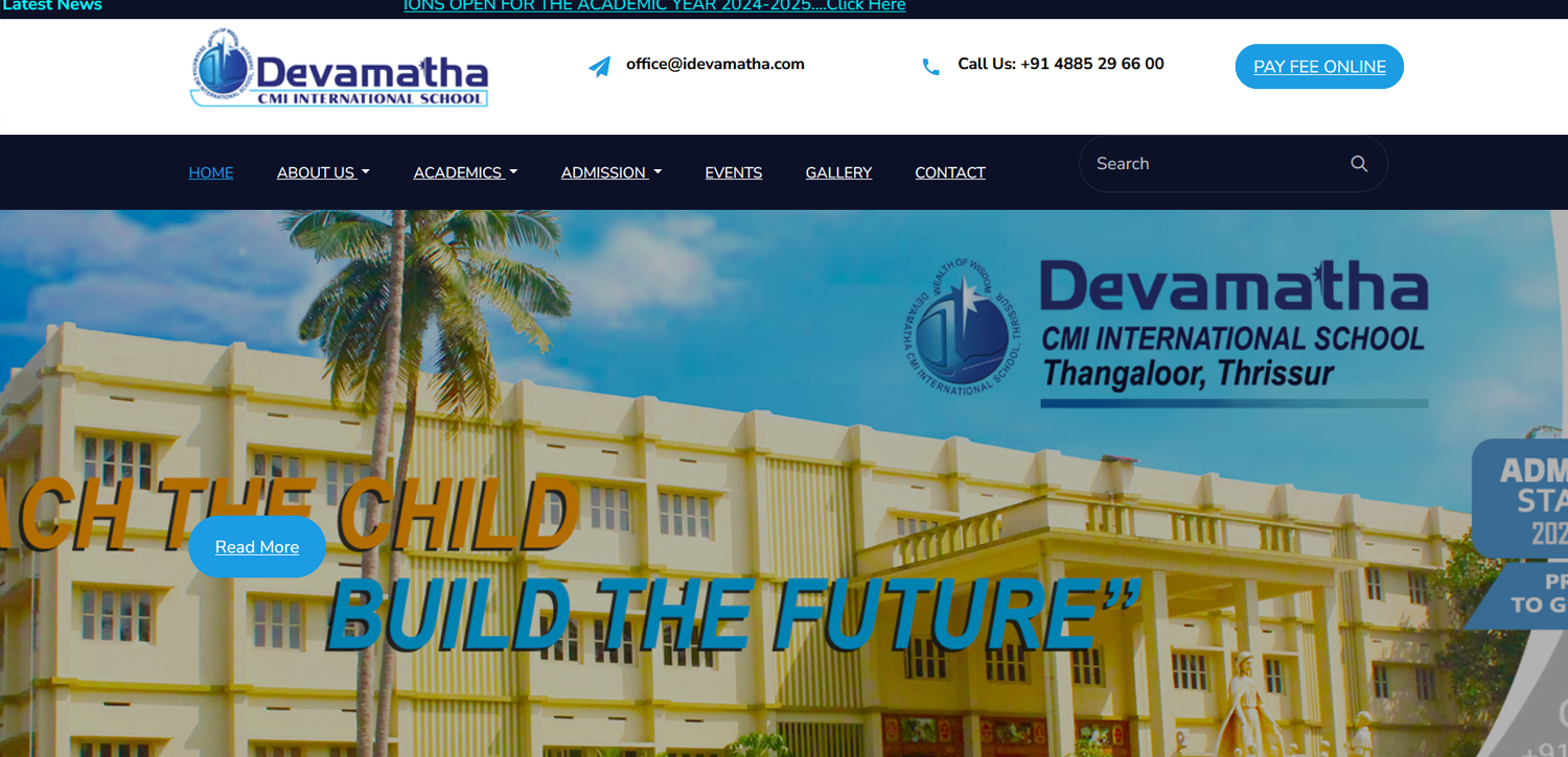 Devamatha CMI International School Thangaloor